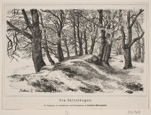 Z ogrodu dla koni we Fredriksborg autorstwa H. C. Henneberg
