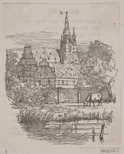Zamek Frederiksborg autorstwa H. C. Henneberg