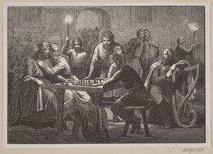 Ilustracja do historii Danii Fabrycjusza. autorstwa H. C. Henneberg