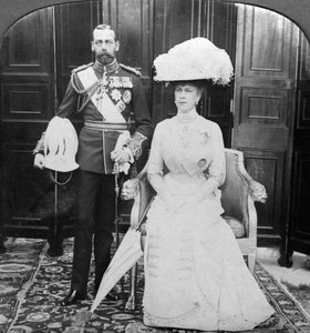 Król Jerzy V 1865-1935 i Królowa Maria 1867-1953, początek XX wieku.