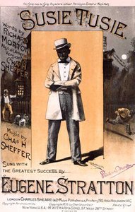Okładka nuty do „Susie Tusie”, słowa Richard Morton, muzyka C. H. Sheffer (kolor litho)