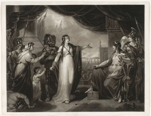 Timoclea voor Alexander Timoclea sprowadzony przed Aleksandra (tytuł na przedmiocie) autorstwa H. Gillbank