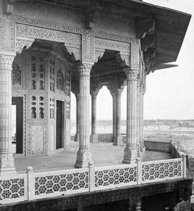 Jasmine Tower, Fort Agra, Agra, Indie, początek XX wieku.