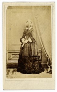 Carte-de-visite Florence Nightingale, ok. 1858 (fot. bw) autorstwa H. Hering