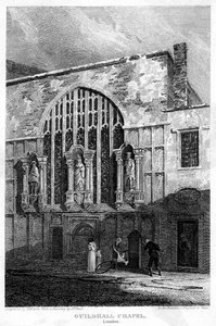 Kaplica Guildhall, City of London, 1815. autorstwa H. Hobson