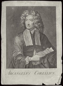 Arcangelo Corelli (1653-1713) wyryty przez Van der Gucht autorstwa H. Howard