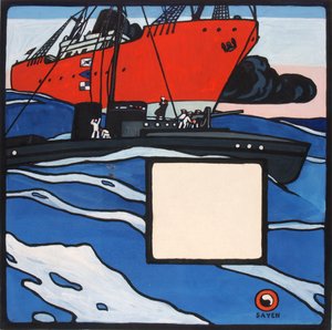 Bez tytułu (Akcja morska) autorstwa H. Lyman Sayen