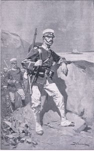Japoński żołnierz (lito) autorstwa H. M. Koekkoch