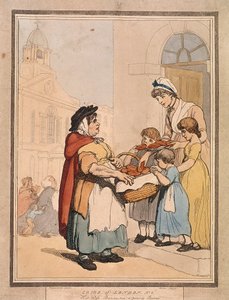 „Hot cross Bunns two a penny Bunns”, płyta VIII z Cries of London, 1799