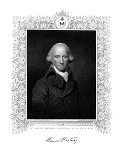 Warren Hastings, angielski administrator w Indiach, XIX wiek. autorstwa H. Robinson