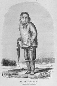 Anvik Stareek lub „Jeszcze jeden liść tytoniu”, z „Alaski i jej zasobów”, Williama H. Dalla, grawerowane przez Johna Andrew, wyd. 1870