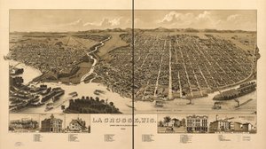 La Crosse, Wis., siedziba hrabstwa La Crosse 1887 autorstwa H. Wellge