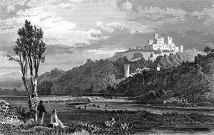 Zamek Coltsmans, hrabstwo Cork, ok. 1800-1850. autorstwa H. Winkles