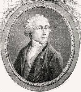 Antoine Laurent Lavoisier, ryty Pannemaker-Ligny, z „Histoire de la Revolution Francaise” Louisa Blanca (1811-82)