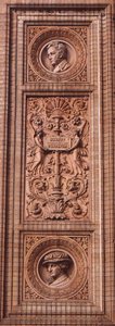 Fragment elewacji Hamburger Kunsthalle (zdjęcie) autorstwa H. v. d. Schirrmacher G. T. and Erbe A. Hude