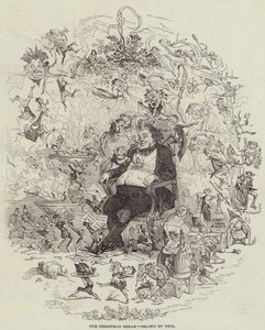 Nasz świąteczny sen (grawerunek) autorstwa after Hablot Knight Browne