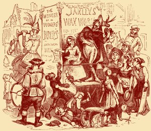 „The Old Curiosity Shop” Karola Dickensa autorstwa Hablot Knight Browne