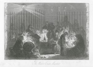 Londyńskie ulice: Targ wodnej rzeżuchy (rycina)