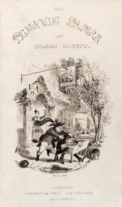Strona tytułowa z „Dokumentów pośmiertnych klubu Pickwick”, wydanych w formie książkowej w 1837 r. autorstwa Hablot Knight Browne