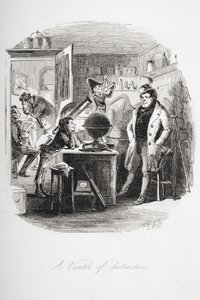 Wyróżniony gość, ilustracja z „Dombey and Son” Charlesa Dickensa (1812-70) po raz pierwszy opublikowana w 1848 r. (lito) autorstwa Hablot Knight Browne