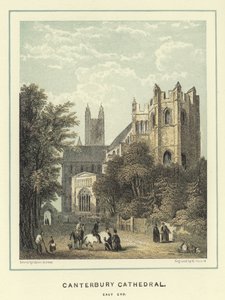 Katedra w Canterbury, wschodni koniec autorstwa Hablot Knight Browne