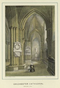 Katedra Chichester, północna nawa autorstwa Hablot Knight Browne