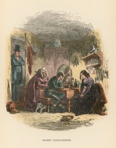 Ilustracja do Dombey i Son autorstwa Hablot Knight Browne