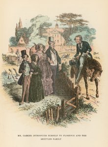 Ilustracja do Dombey i Son autorstwa Hablot Knight Browne