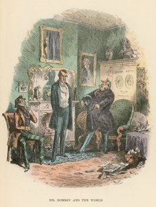 Ilustracja do filmu Dombey i syn autorstwa Hablot Knight Browne