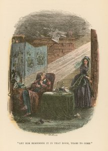 Ilustracja do Dombey i Son autorstwa Hablot Knight Browne