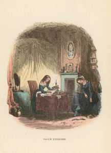 Ilustracja do Dombey i Son autorstwa Hablot Knight Browne