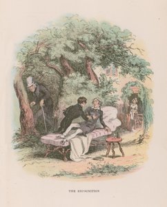 Ilustracja do Mikołaja Nickleby autorstwa Hablot Knight Browne