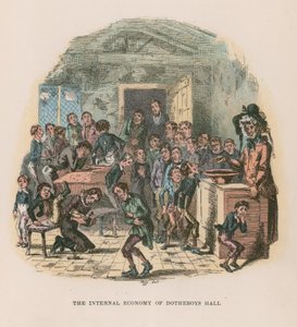 Ilustracja do filmu Nicholas Nickleby autorstwa Hablot Knight Browne