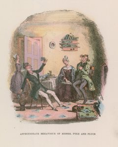 Ilustracja do Mikołaja Nickleby autorstwa Hablot Knight Browne