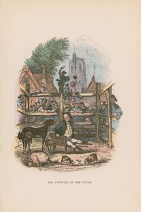 Ilustracja do dokumentów Pickwicka autorstwa Hablot Knight Browne