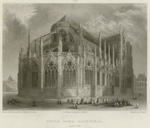 Katedra Notre Dame, East End autorstwa Hablot Knight Browne