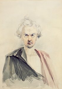 Autoportret (ołówek, pranie i gwasz na papierze) autorstwa Hablot Knight Browne
