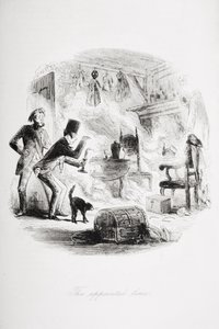 Wyznaczony czas, ilustracja z „Ponurego domu” Charlesa Dickensa (1812-70) opublikowana w 1853 r. (lito)
