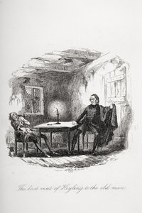Ostatnia wizyta Heylinga u starca, ilustracja z „Papierów Pickwicka” Charlesa Dickensa (1812-70) opublikowana w 1837 r. autorstwa Hablot Knight Browne