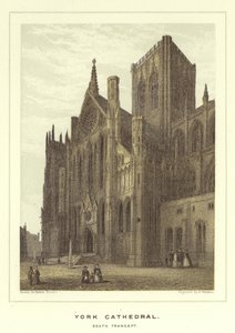 Katedra w Yorku, południowy transept autorstwa Hablot Knight Browne