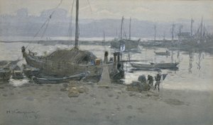 Port Tanabe autorstwa Hachir Nakagawa