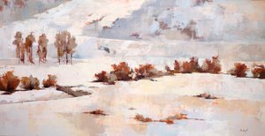 Wierzby I, ok. 2011 (olej na płótnie) autorstwa Hadley Rampton