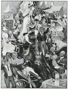 Mecz krykieta Eton i Harrow (litografia) autorstwa Hal Hurst