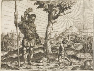 Dawid i Goliat autorstwa Hanns Lautensack