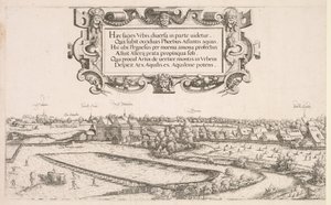 Panoramiczny widok Norymbergi: część lewa