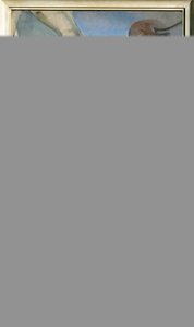 Operacja oczu (malowanie na drewnie) autorstwa Hanns Ludwig Katz