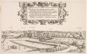 Panoramiczny widok Norymbergi: część lewa, 1552.