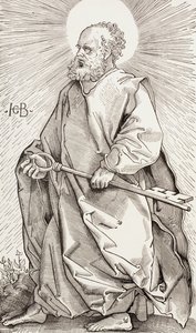 Św. Piotr trzymający Klucze Królestwa Niebieskiego autorstwa Hans (after) Baldung Grien