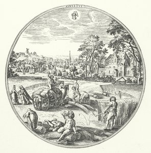 sierpień (grawerowanie)