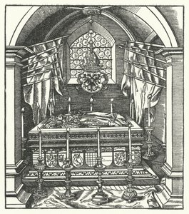 Sarkofag Habsburgów (rycina) autorstwa Hans (after) Burgkmair